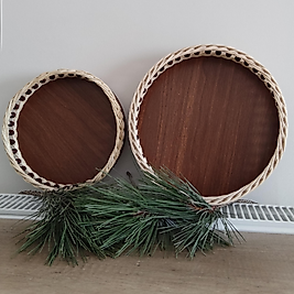 2li Çok Amaçlı Yuvarlak Sepet