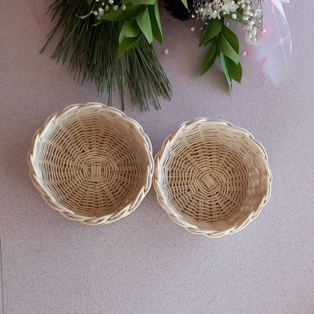 2 li Çok Amaçlı Yuvarlak Organizer Sepet